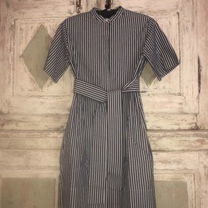 Everlane cotton collarless shirt dress Size 0